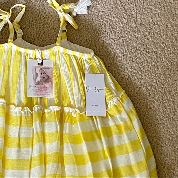 Jessica Simpson Yellow Striped Sundress NEW - Picture 3 of 8
